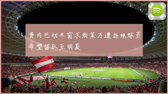 费内巴切冬窗求购莱万遭拒绝球员希望留队至明夏